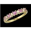 Image 1 : 10KY Gold Pink Sapphire/Diamond Ring