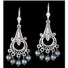 Image 1 : 14KW Gold Chandelier Earrings