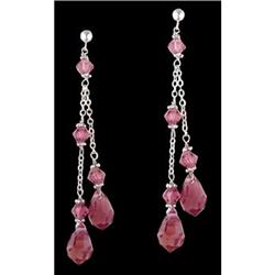 14KW Gold 7.00ct. Amethyst Dangling Earrings