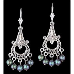 14KW Gold Chandelier Earrings