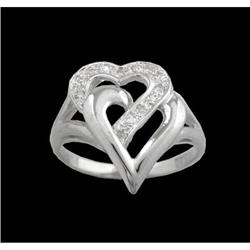 14KW Gold Diamond Heart Ring