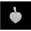 Image 1 : 14KW Gold Diamond Heart Pendant