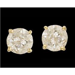 14KY Gold .82ct. Diamond Stud Earrings