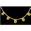 Image 1 : 14KY Gold 11.80ct Citrine Briolette Necklace