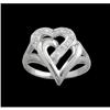 Image 1 : 14KW Gold Diamond Heart Ring