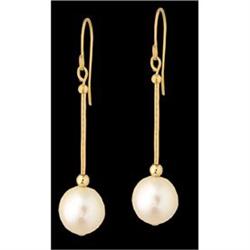 14KY Gold Natural Freshwater Pearl Earrings