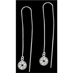 14KW Gold (not plated) CZ Threader Earrings