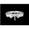 Image 1 : Platinum .60ct. Diamond Semi Mount Ring