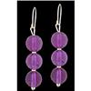 Image 1 : 14KY Gold(not plated)Triple Genuine Amethyst E