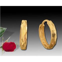 14KY Gold (not plated) Huggy Earrings