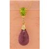 Image 1 : 14KY Gold Multi Color/Diamond Necklace