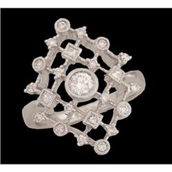 14KW Gold .50ct. Diamond Filligree Ring
