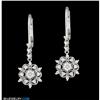 Image 1 : 14KW .50ct Vintage-Style Snowflake Diamond Ear