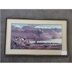 Signed And Numbered Robert Neaves Print- 10/100- Bitterroot Artist- 38  X 22 