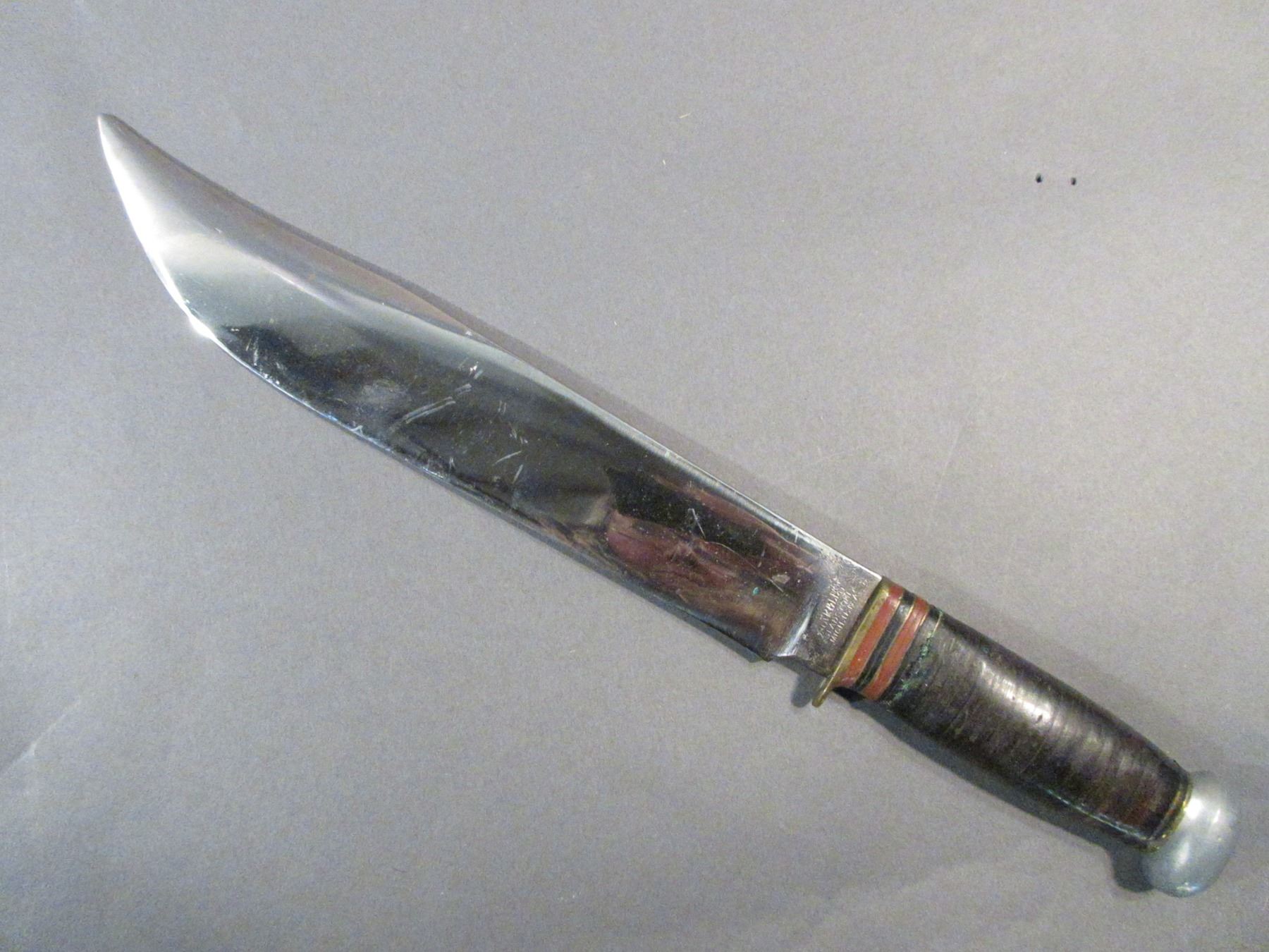 Marked Marbles Gladstone Mich USA Knife 10" Blade 4.5" Handle