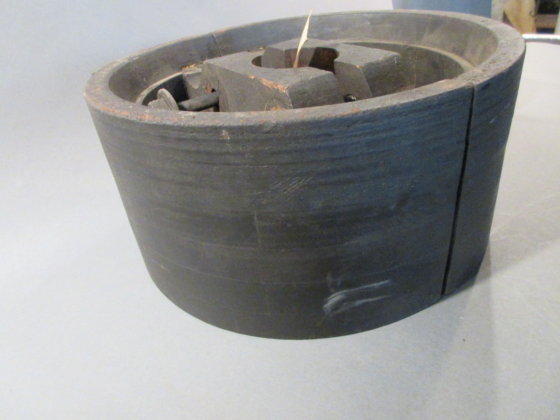 2 Old Wood Bearings From The Geo Lawrence Co Portland Ore 6.5"H X 13.5