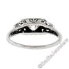 Image 9 : Art Deco Platinum 0.50 ctw Old European Diamond Engagement Ring