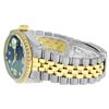 Image 2 : Rolex Mens 2 Tone Blue MOP Diamond 36MM Datejust Wristwatch