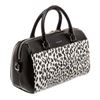 Image 2 : Saint Laurent YSL Black White Leather Classic Baby Duffle Bag