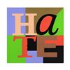 Image 1 : Steve Kaufman (1960-2010), "Hate" Limited Edition Silkscreen on Canvas, Numbered