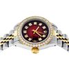 Image 3 : Rolex Ladies 2 Tone Red Vignette VS Diamond Oyster Perpetual Datejust 26MM