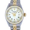 Image 1 : Rolex Ladies 2 Tone White Index 26MM Fluted Bezel Oyster Perpetual Datejust