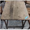 Image 2 : Vintage 1 drawer wooden table approx 3 ft high by 4 ft 1940's oak dining table