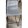 Image 1 : 2 grey bar stools 30in tall
