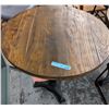 Image 1 : Wood round bistro table