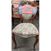 Image 1 : Vintage needlepoint balloon back chair