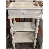Image 2 : White 3 tier telephone table