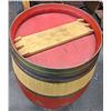 Image 2 : Wooden painted carnival barrel