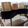 Image 2 : Kidney shaped ottoman and lampshades