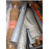 Image 4 : Cloth carpet underlay, rolls plastic and misc fabric rolls