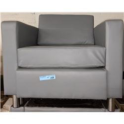 Grey designer modern club chair