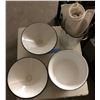 Image 2 : Vintage surgical equipment and assorted enamel lamp shades and trays