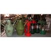 Image 2 : Vintage water jugs, antique hand tools and antique style lanterns