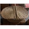 Image 5 : 3 nice weaved baskets and 2 boxes of miscellaneous