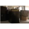 Image 2 : Shelf lot of vintage hat boxes and misc household