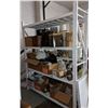 Image 2 : 4 shelf metal rack approx. 24 inches deep, approx. 6 ft long and 8 ft. Tall