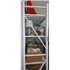 Image 3 : 4 shelf metal rack approx. 24 inches deep, approx. 6 ft long and 8 ft. Tall