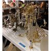 Image 1 : 2 chandeliers, a shelf lot of lighting and glass lampshades