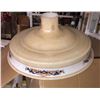 Image 3 : 2 chandeliers, a shelf lot of lighting and glass lampshades