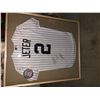 Image 1 : Signed and framed Derick Jeter jersey