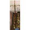 Image 2 : Table lot of brass, book ends, candle sticks and scales