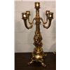 Image 2 : 1 Brass clock and 2 Brass Candelabra