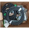 Image 2 : Boxes of junction boxes, electrical cords ceiling lights and misc