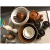 Image 1 : Lot of vintage serving bowls, bottles and containers