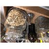 Image 2 : Box lot of glass containers