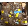 Image 1 : Box lot of glass jars and bottles